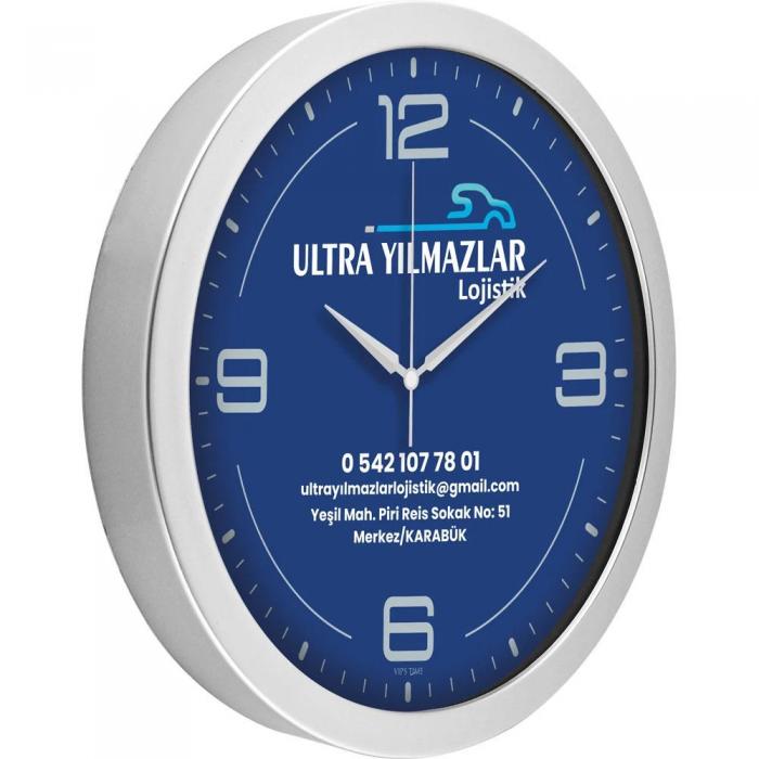 Metalize Duvar Saati ( Ø 30 cm )
